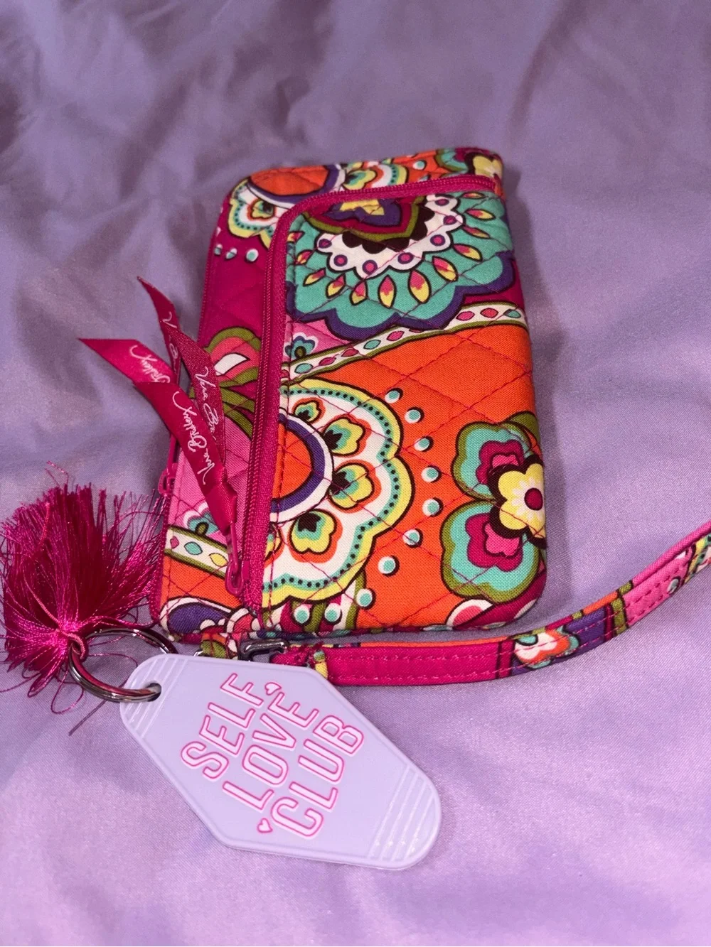 Vera Bradley Quilted Zip Wristlet